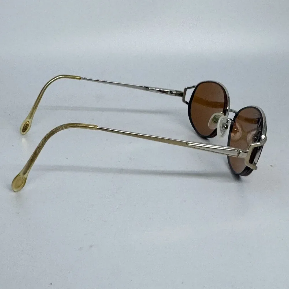 fSafilo Silver Gray Pilot Metal Sunglasses Italy FRAMES‎ ONLY H15717
